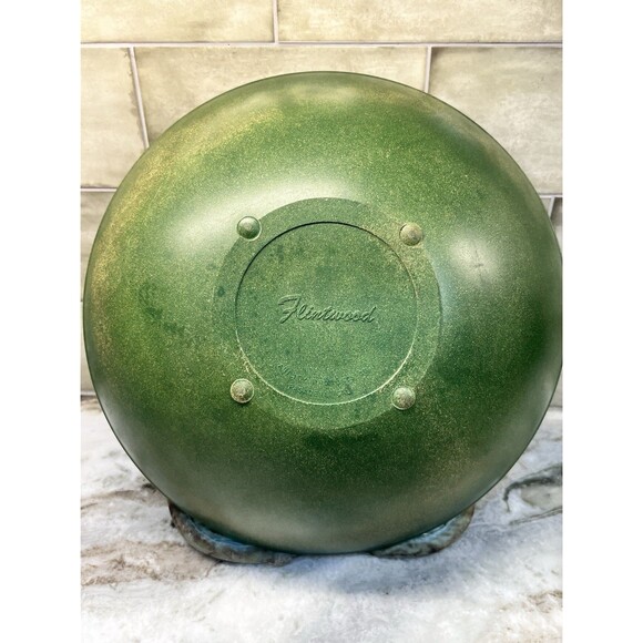 Vintage Fleetwood Green Mid Century Modern 13" Salad/ Serving Bowl Retro MCM - Picture 2 of 8